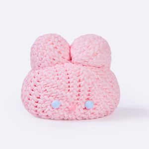 Modern UrbanStandard Knitted Pink Bunny Taba Squishy Foldable